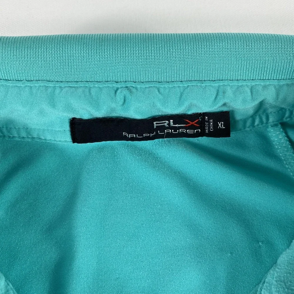 Ralph Lauren RLX Polo Shirt Mens XL Green Performance Golf Lightweight Stretch